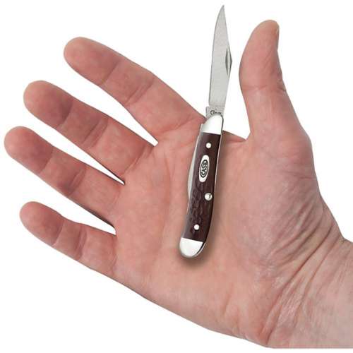 Case Knives Brown Synthetic Peanut Pocket Knife