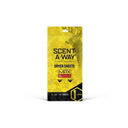 Scent-A-Way Max Odorless Dryer Sheets