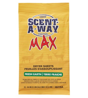 Scent-A-Way Max Earth Scent Dryer Sheets