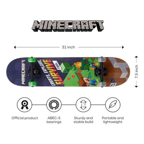 Sakar Minecraft 31" Complete Skateboard