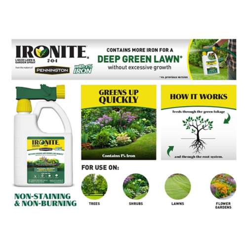 Pennington Ironite Slow-Release Nitrogen Lawn Fertilizer For All Grasses