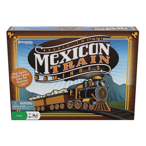 Pressman Double Twelve Mexican Train Dominoes Game