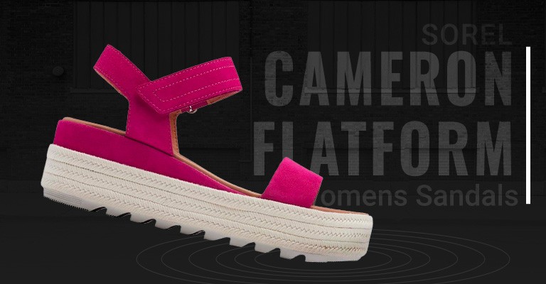 Womens Sorel Cameron Flatform Sandals