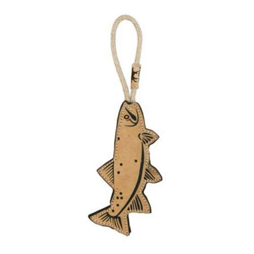 Tall Tails Leather Trout Dog Toy