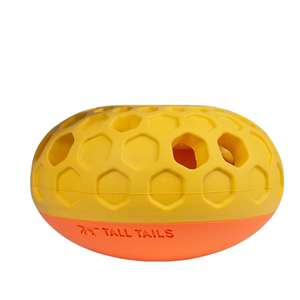 Bolt Bone Squeaker Hard Rubber Chew Toy For Dogs, 5 In, Orange