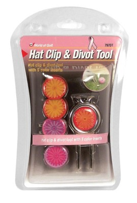 JEF World of Golf Hat Clip and Divot Tool Set