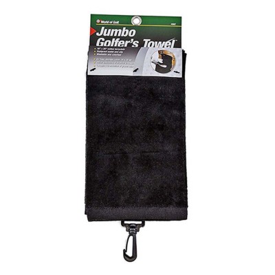 JEF World of Golf Jumbo Golf Towel with Clip
