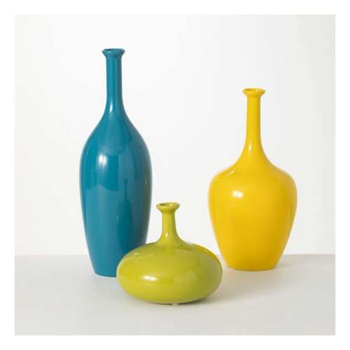 Sullivans Glazed Slim Neck Single Medium Vase