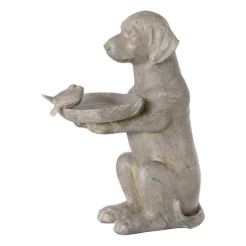 Sullivans Sitting Dog Bird Feeder Statue