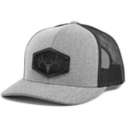 Union Standard Supply Whitetail Skull Trucker Black Patch Snapback Hat