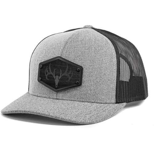 Union Standard Supply Whitetail Skull Trucker Black Patch Snapback Hat