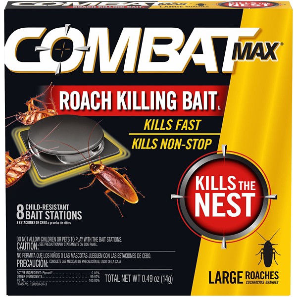 Combat Max Roach Killing Bait - 8 Bait Stations - Combat