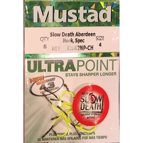 Mustad Slow Death Hook Size 2-BRAND NEW-SHIPS SAME BUSINESS DAY