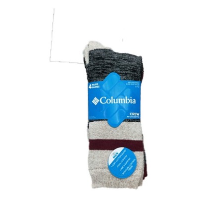 Men's Columbia Moisture Control 4 Pack Crew Socks