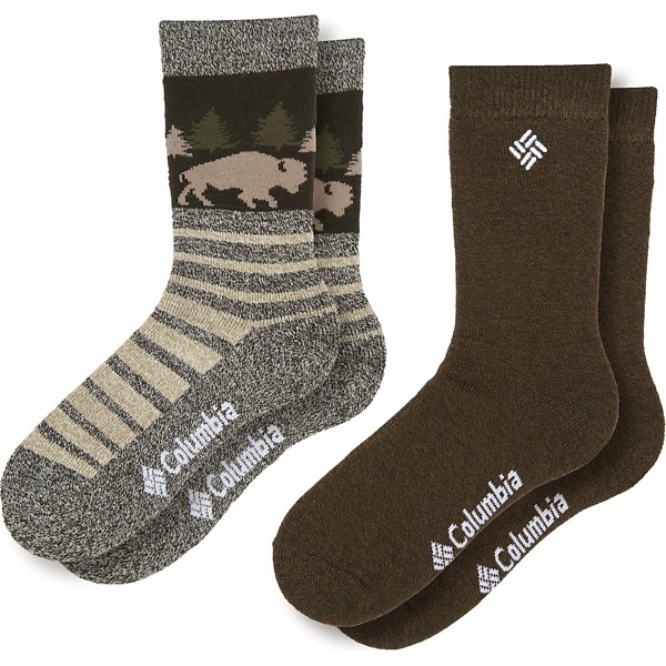 Men's Columbia Brush Fleece Thermal 2 Pack Crew Socks product image