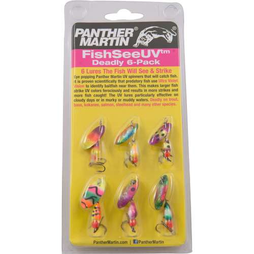 Panther Martin FishSeeUV Deadly Spinner 6 Pack