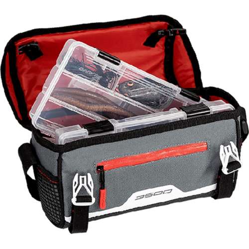 Small 3500 Size Heathered Fishing Tackle Bag, with Two 3500 Size