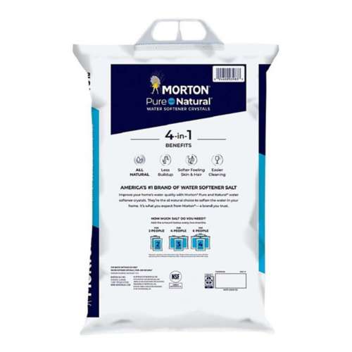 Morton Pure And Natural Water Softener Salt Crystal 40 lb