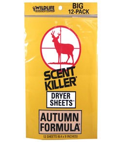 Scent Killer Autumn Dryer Sheets
