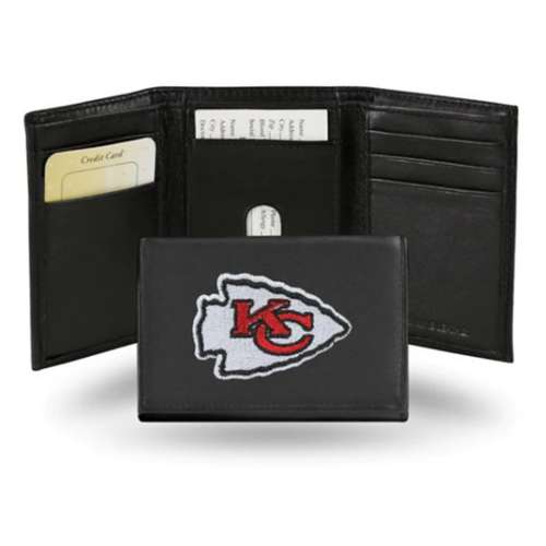 Rico Industries Kansas City Chiefs Embroidered Genuine Leather Tri-fold Wallet