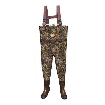 Men's Itasca Ducks Unlimited Spoonbill Shoulder Harness Chest Waders Adult 13 Realtree Max-7