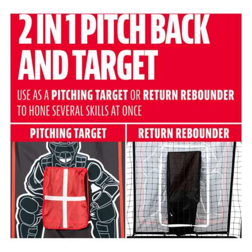 Franklin Sports MLB 2-in-1 Catcher's Target & Return Net
