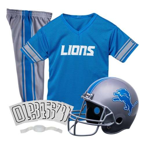 Franklin Sports Detroit Lions Deluxe Football Uniform Set