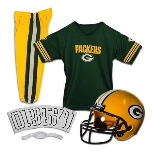 Franklin Sports Green Bay Packers Deluxe Football Uniform Set