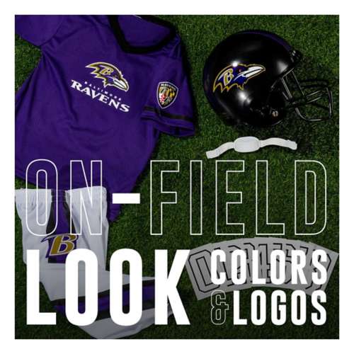 Franklin Sports Baltimore Ravens Deluxe Football Uniform Set