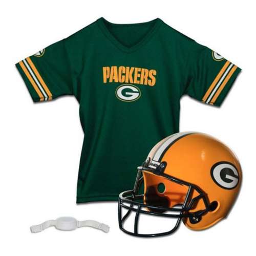 Franklin Sports Kids' Green Bay Packers Jersey & Helmet Set