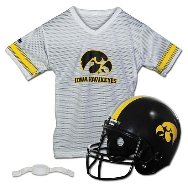Franklin Sports Kids' Iowa Hawkeyes Jersey and Helmet Set