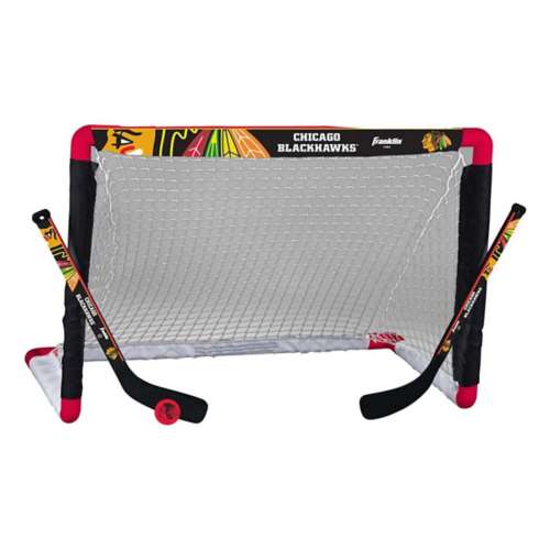 Franklin Sports NHL Chicago Blackhawks Mini Hockey Set