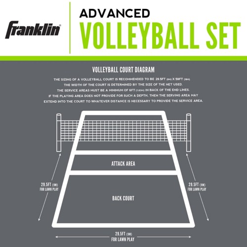 Franklin Sports Advanced Volleyball Set - Primary Image