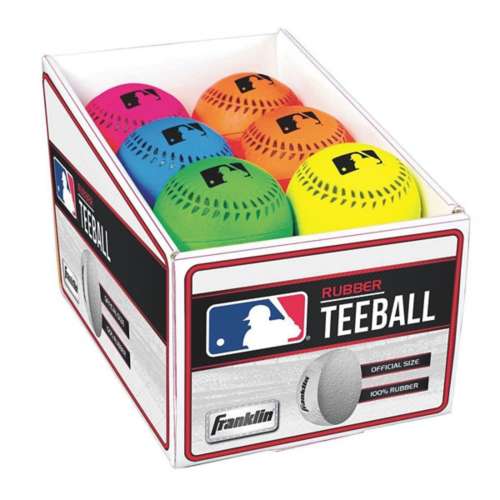 Franklin MLB Rubber Neon Probrite Tee Ball