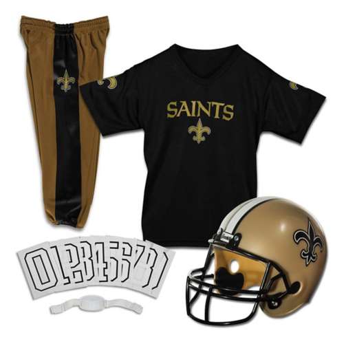 Franklin Sports New Orleans Saints Deluxe Football Uniform Set