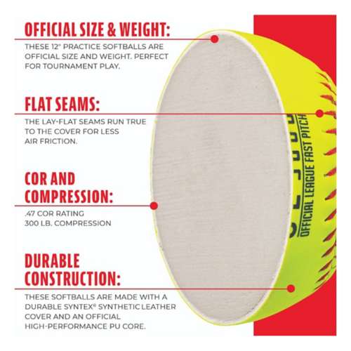 Baisidiwei Practice Softballs Size 12 Inch Softballs. Fastpitch Softballs,  Official 12 inch Size and Weight - Yahoo Shopping