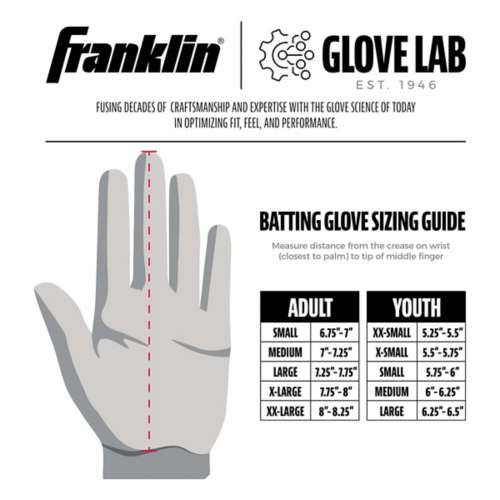 Youth Franklin Sports CFX Pro Full Color Chrome Baseball Batting Gloves