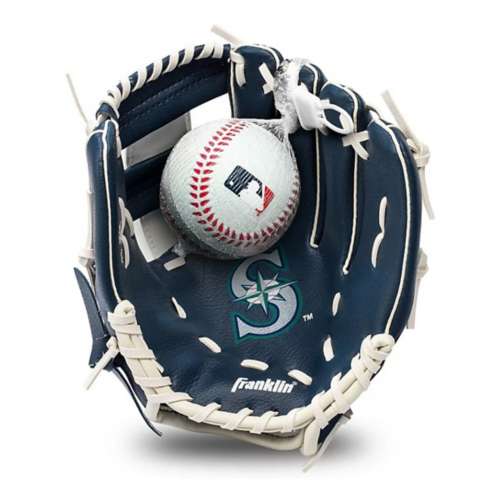 Franklin Sports Seattle Mariners 9.5" Baseball Glove & Ball Set