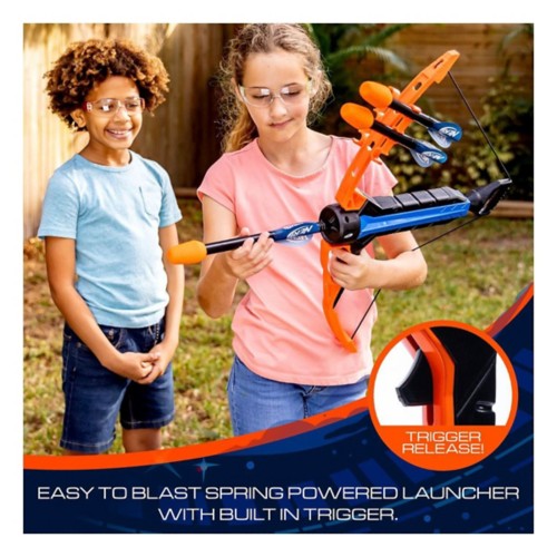 Nerf rip rocket bow and arrow launcher
