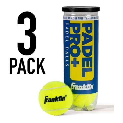 Franklin Sports Padel Pro+ Balls - 3 Pack