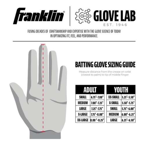 Adult Franklin Sports CFX PRT Protective Baseball Batting Gloves