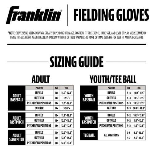 Franklin Sports Field Master 11.5" Fastpitch Softball Glove