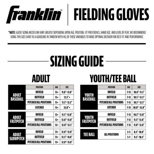Franklin Sports Field Master 12" Fastpitch Softball Glove
