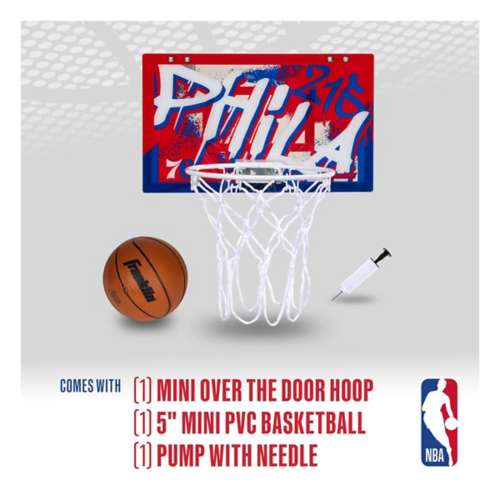 Franklin Sports Over The Door Mini Basketball Hoop - Slam Dunk Approved -  Shatter Resistant - Accessories Included 