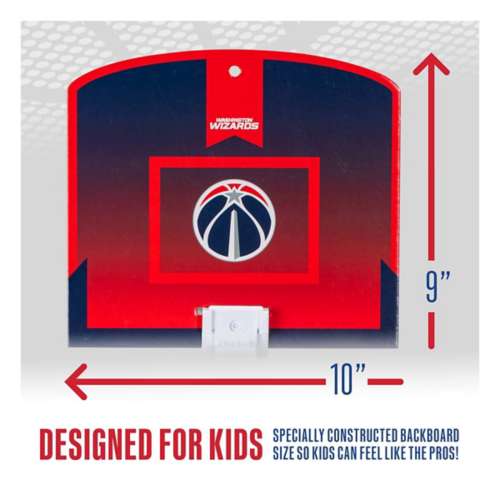 Franklin Sports NBA Washington Wizards Mini Over the Door Basketball Hoop