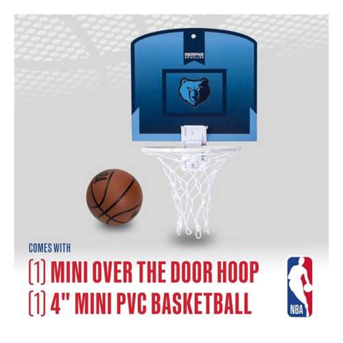 Franklin Sports NBA Memphis Grizzlies Mini Over the Door Basketball Hoop