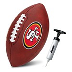 Franklin Sports NFL San Francisco 49ers Youth Junior Size Football - Thumbnail 1 of 6
