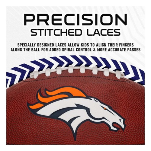 Franklin Sports NFL Denver Broncos Youth Junior Size Football - Primary Image