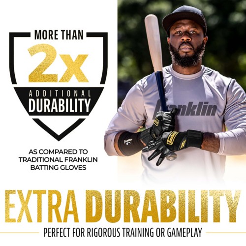 Adult Franklin Sports MLB Powerstrap Infinite Series Baseball Batting Gloves