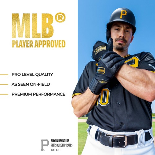 Adult Franklin Sports MLB Powerstrap Infinite Series Baseball Batting Gloves